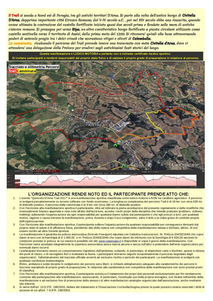Querceto D'Arna Trail 2017